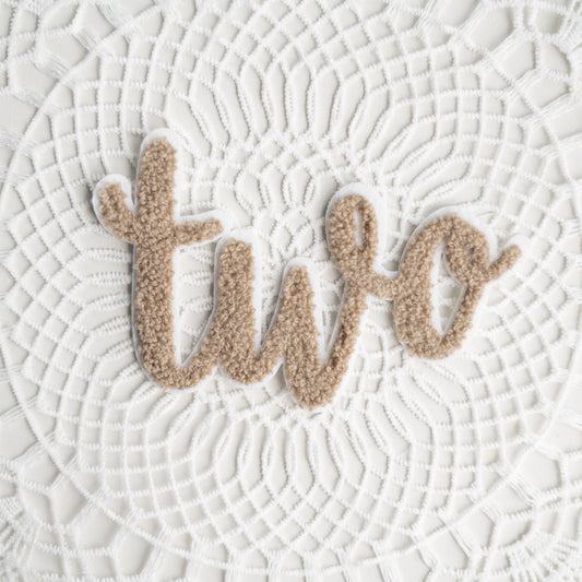 Chenille Patch: two