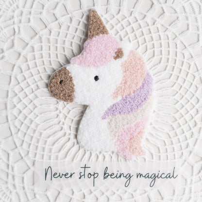 Chenille Patch: Einhorn