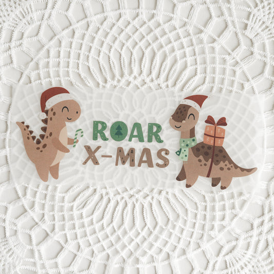 Bügelbild: Dinos Roar X-Mas