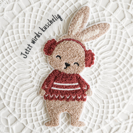 Chenille Patch: Winterhase