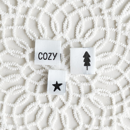 Weblabel: 3er SET Stern/Tanne/Cozy