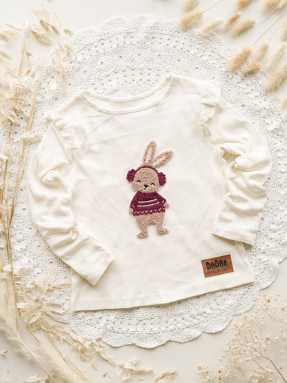 Chenille Patch: Winterhase
