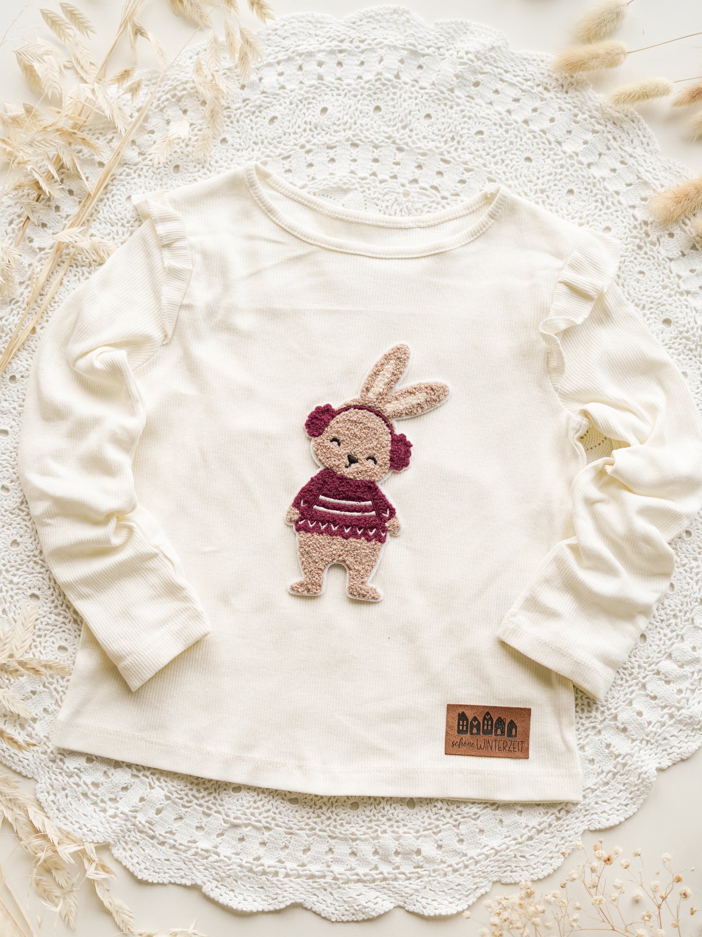 Chenille Patch: Winterhase