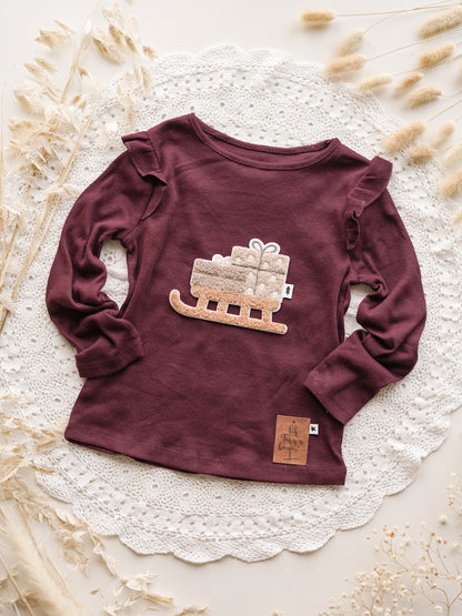 Chenille Patch: Geschenkeschlitten