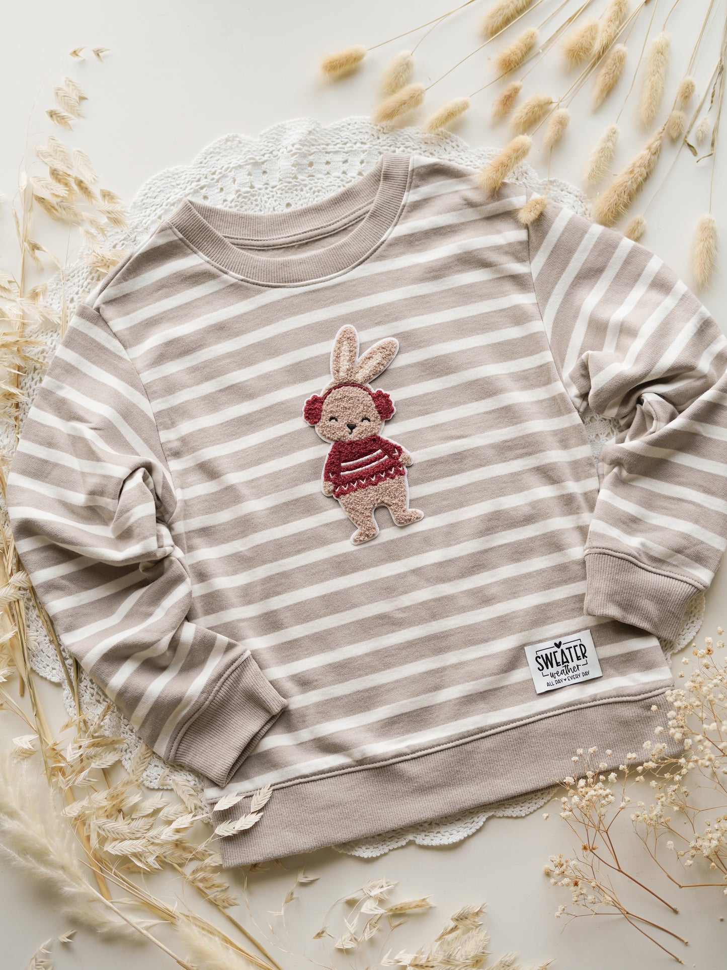 Chenille Patch: Winterhase