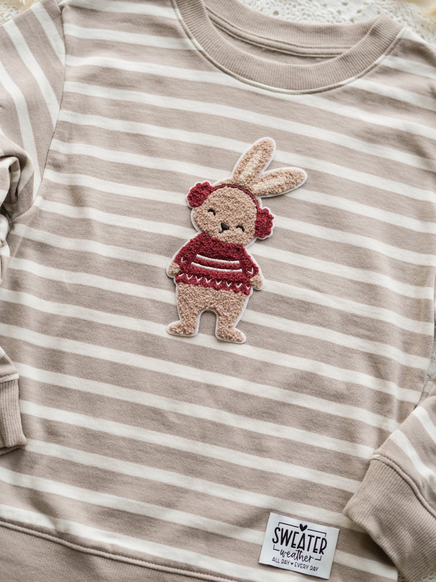 Chenille Patch: Winterhase