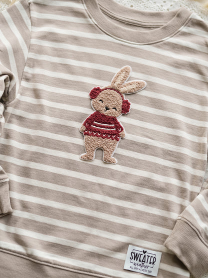 Chenille Patch: Winterhase