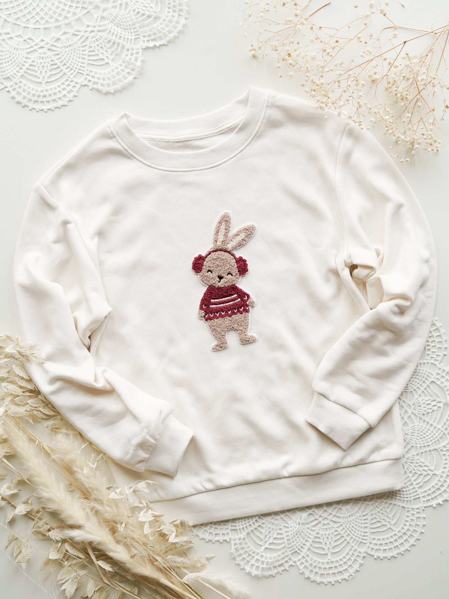 Chenille Patch: Winterhase