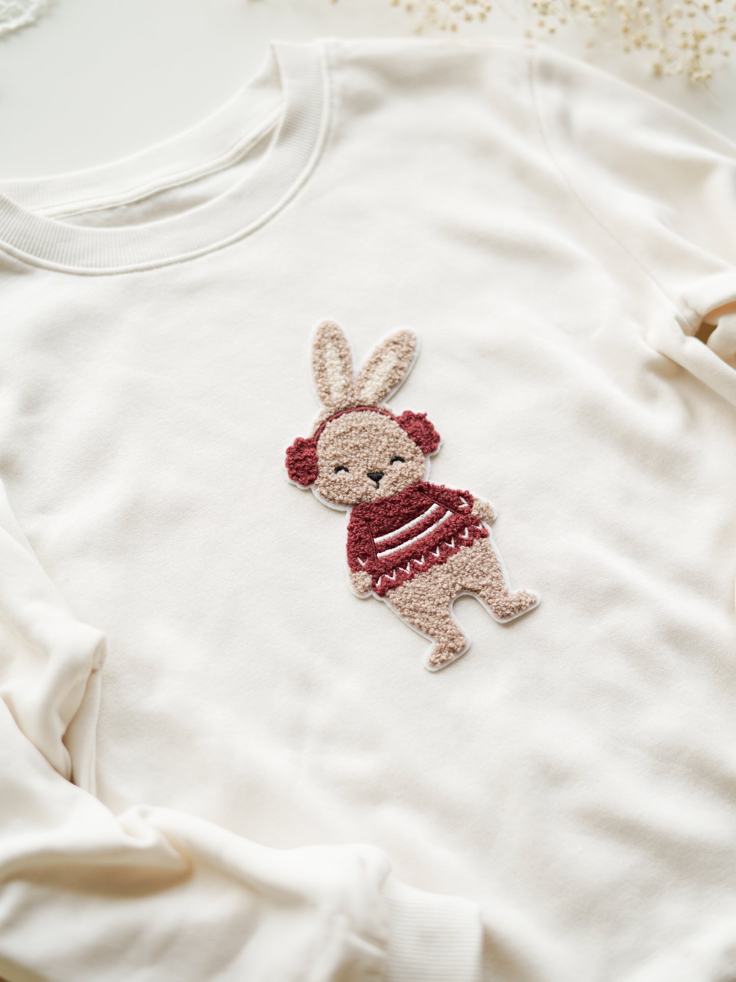 Chenille Patch: Winterhase