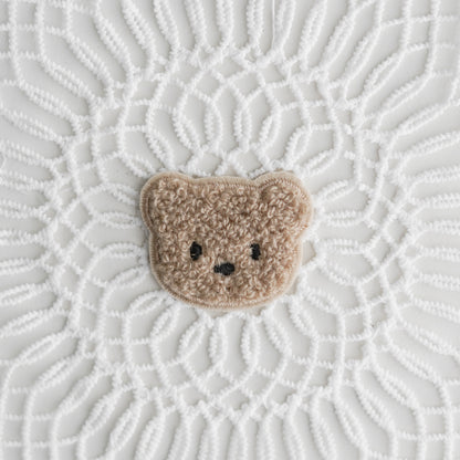 Chenille Patch: Set Minibären - braun und taupe