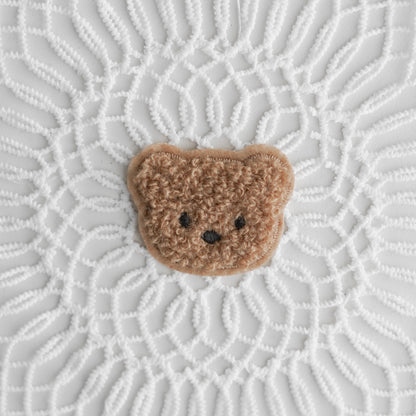 Chenille Patch: Set Minibären - braun und taupe