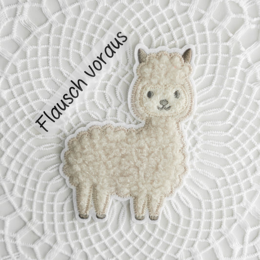 Plüsch Patch: Alpaka