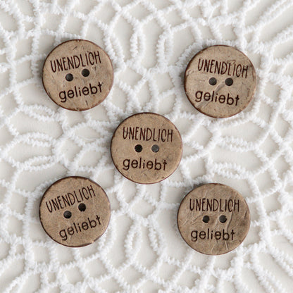 Kokosknöpfe unendlich geliebt (20mm)