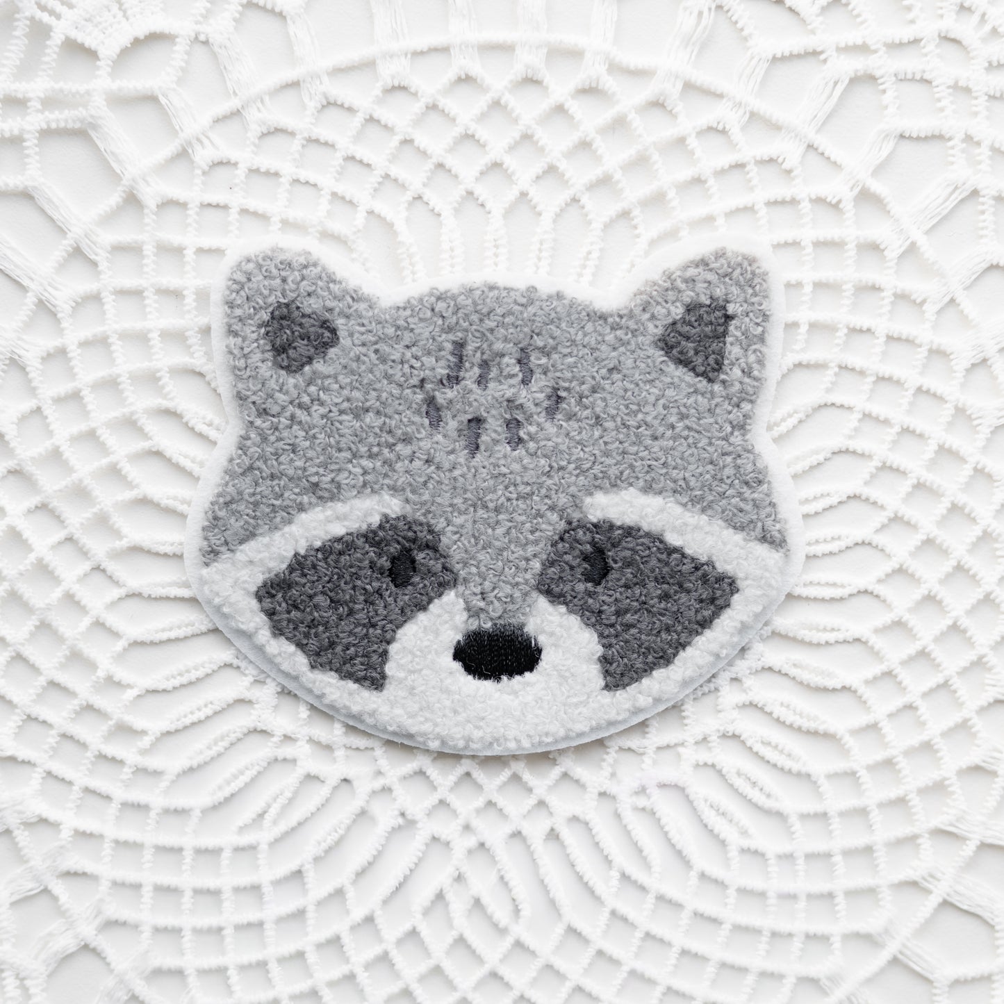 Chenille Patch: Waschbär