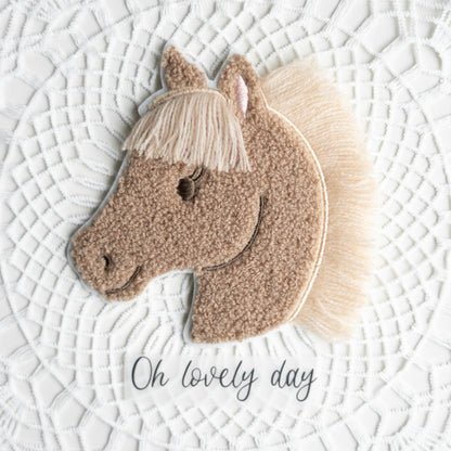 Chenille Patch: Pferd mit Mähne
