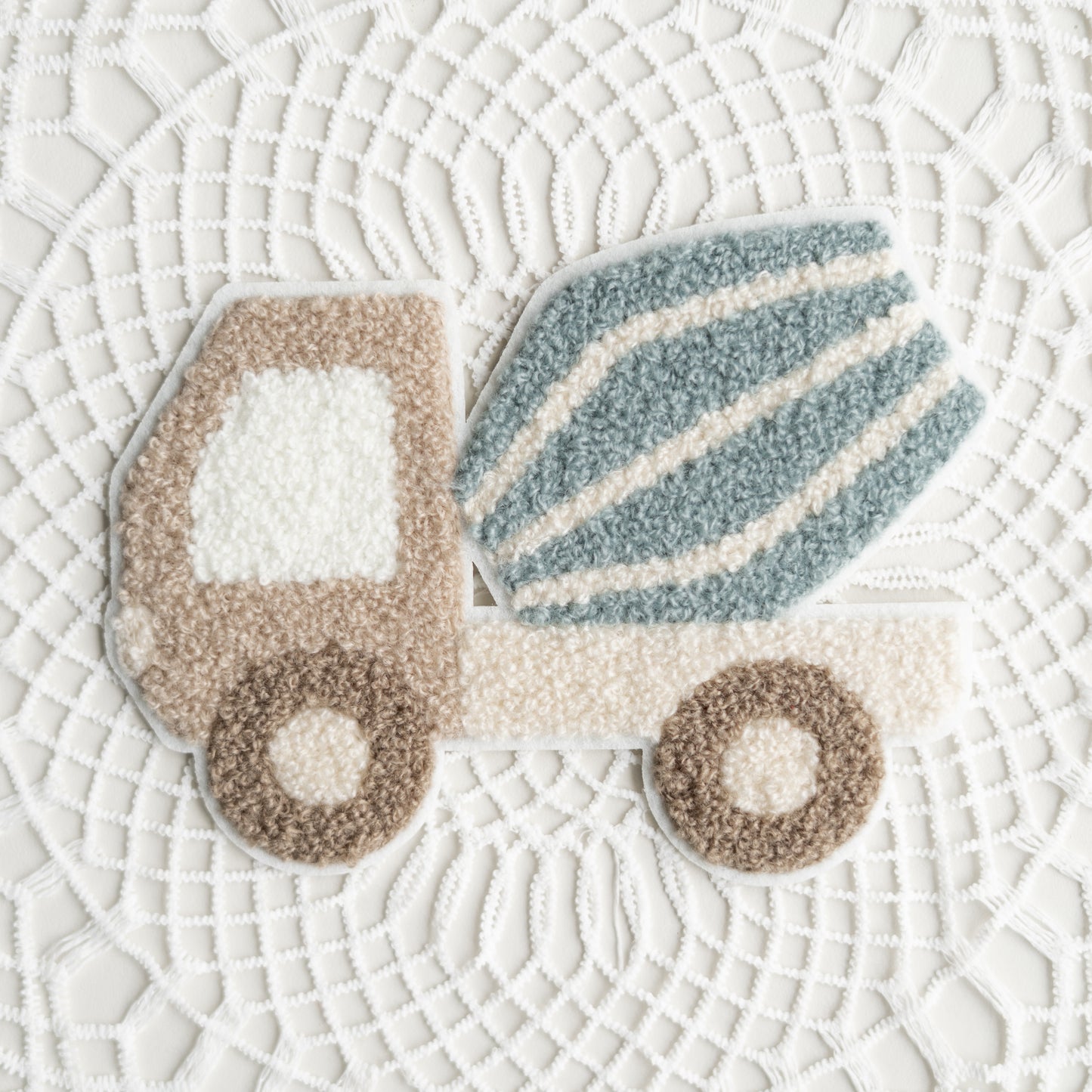 Chenille Patch: LKW Betonmischer