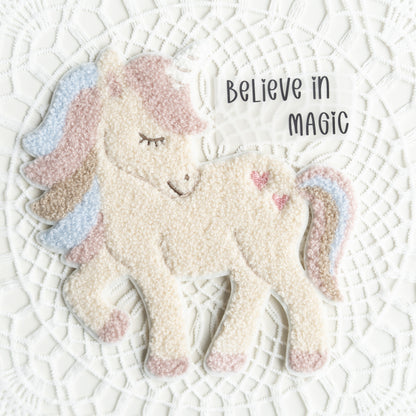 Chenille Patch: Herzeinhorn