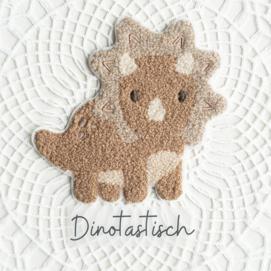 Chenille Patch: Triceratops