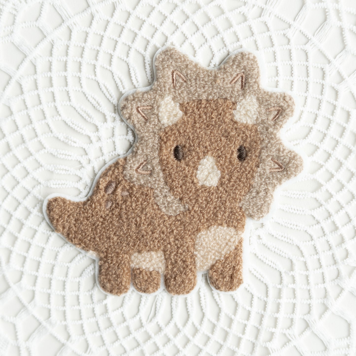 Chenille Patch: Triceratops