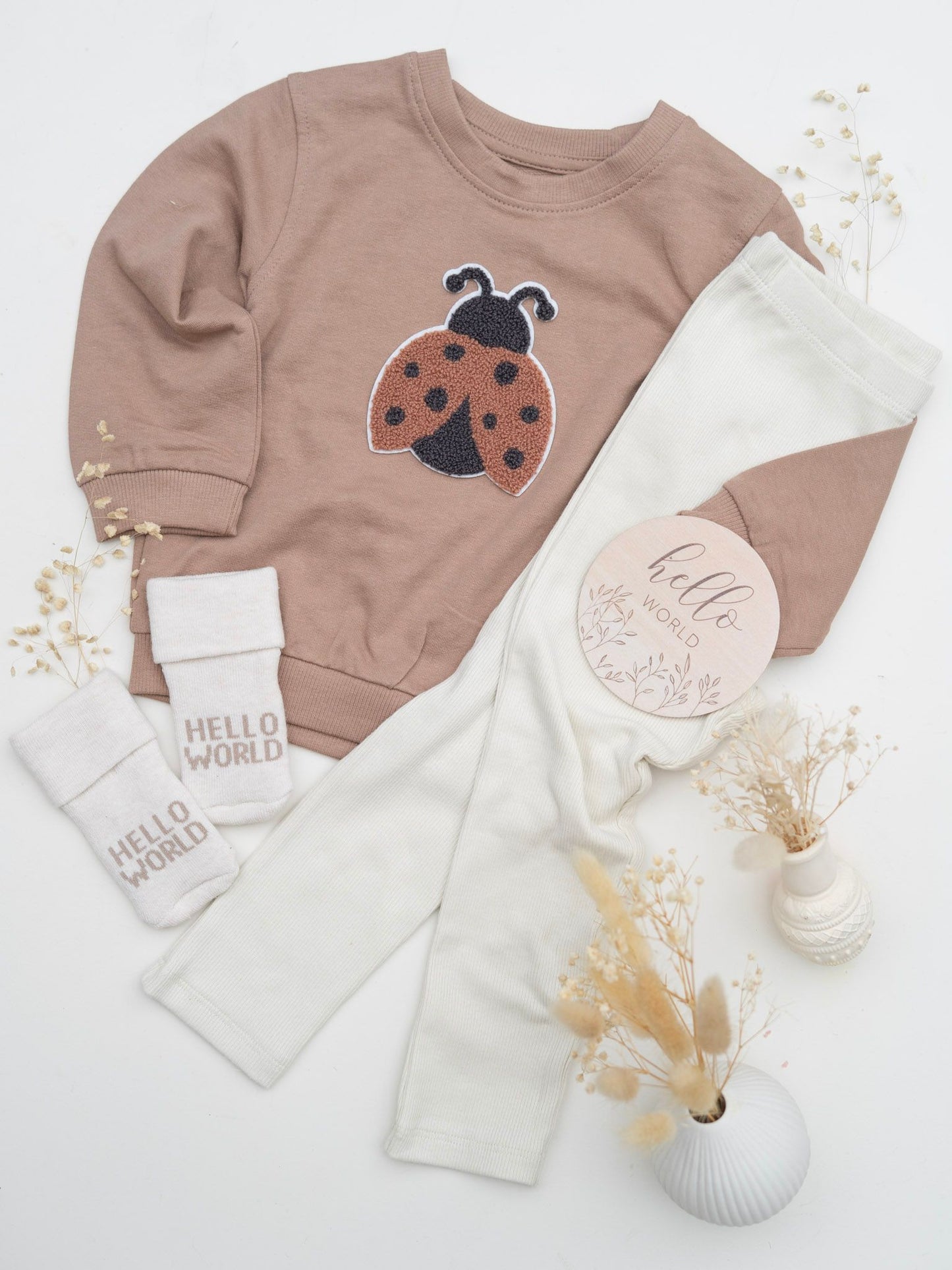 Chenille Patch: Marienkäfer