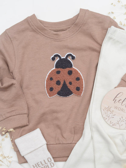 Chenille Patch: Marienkäfer