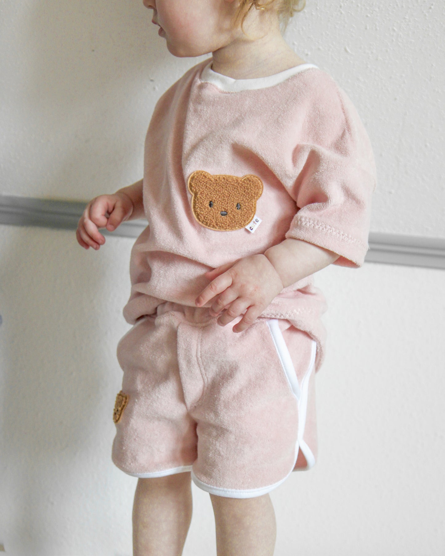 Chenille Patch: 4er Set Minibären groß und mini