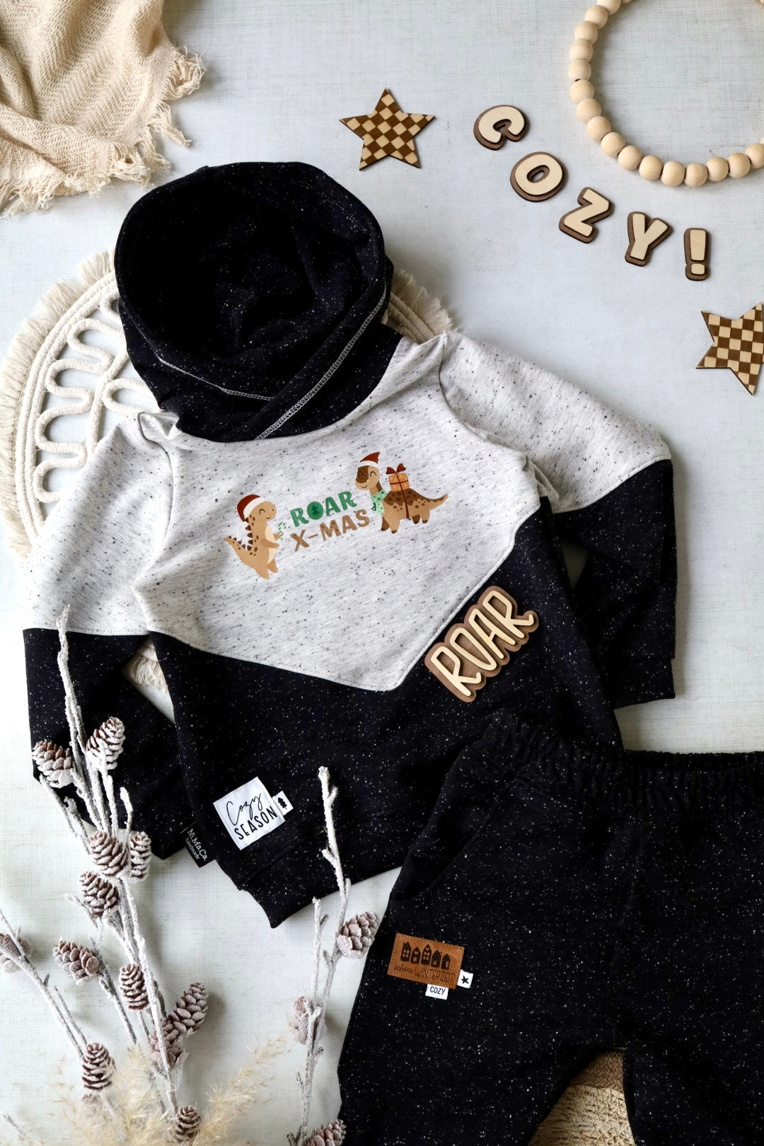 Bügelbild: Dinos Roar X-Mas