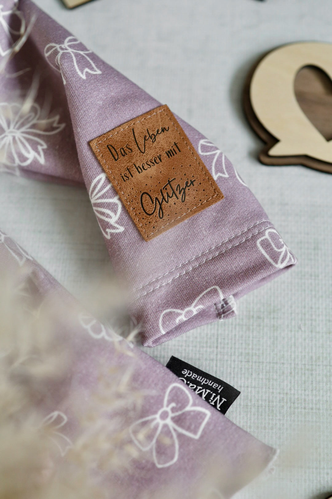 Kunstleder das Leben ist besser mit Glitzer