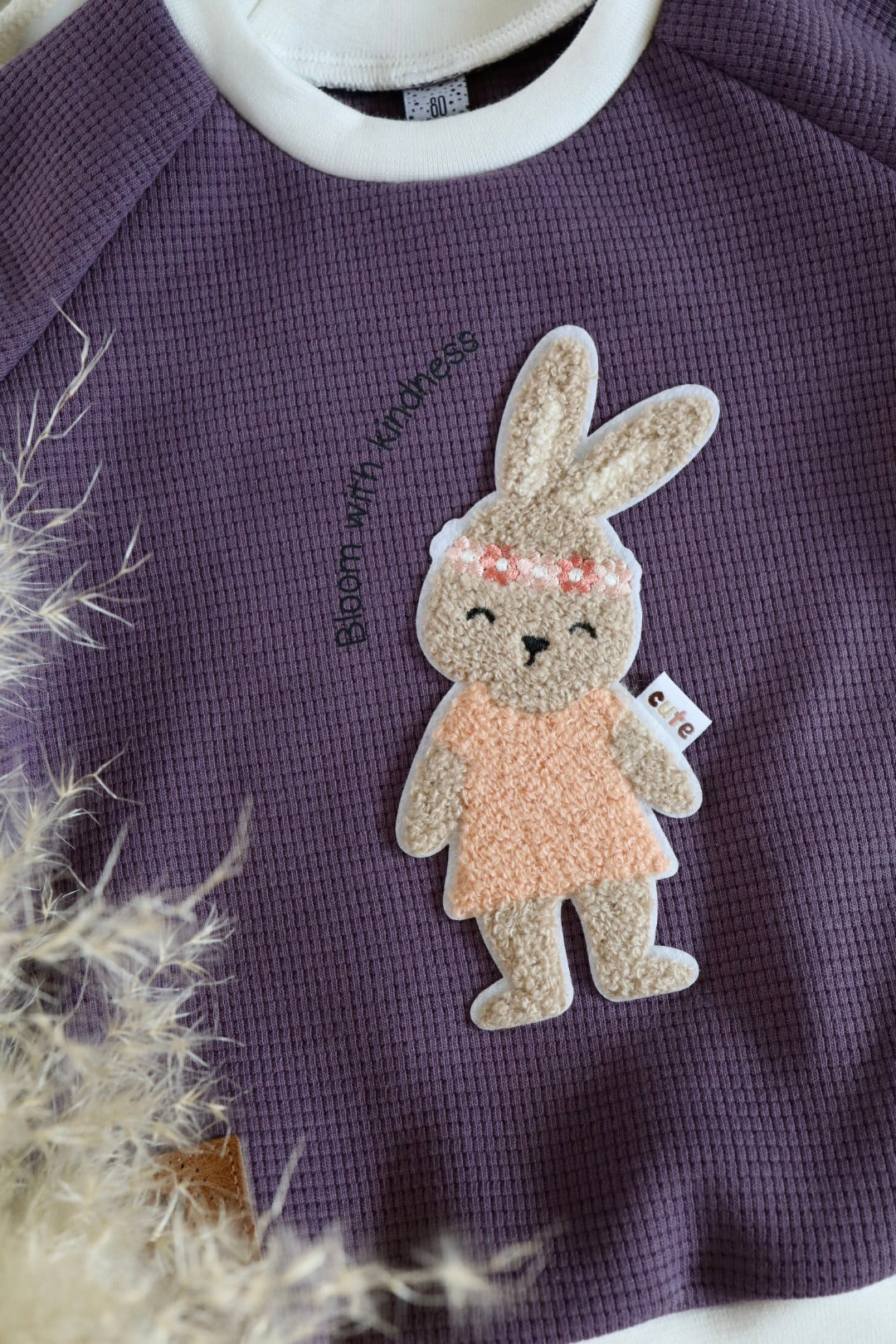 Chenille Patch: Frühlingshase