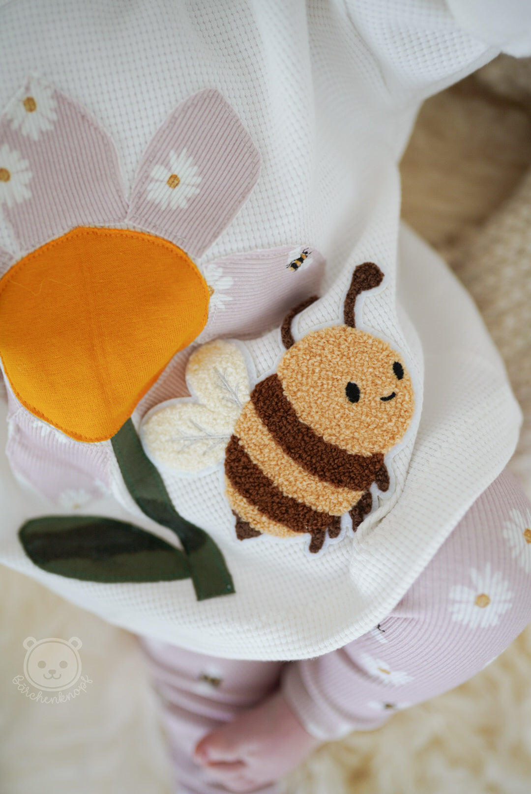 Chenille Patch: Biene
