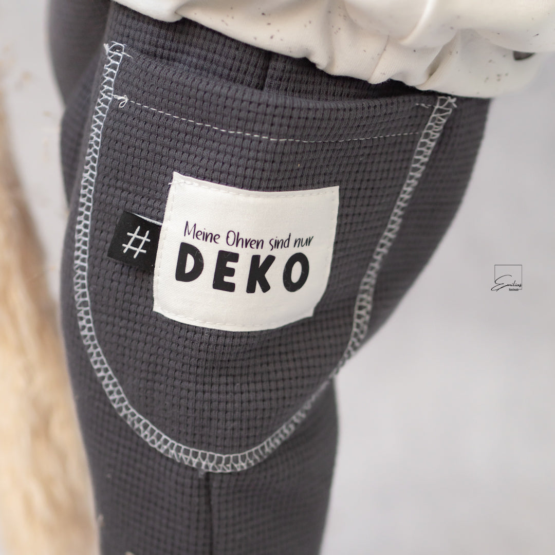 Patch: Meine Ohren sind nur DEKO (schwarz)