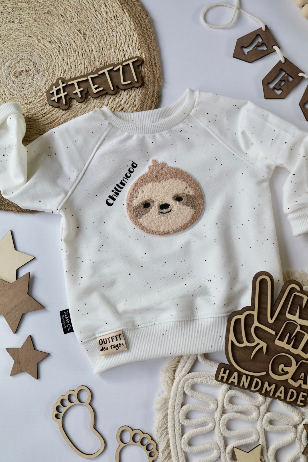 Chenille Patch: Faultier