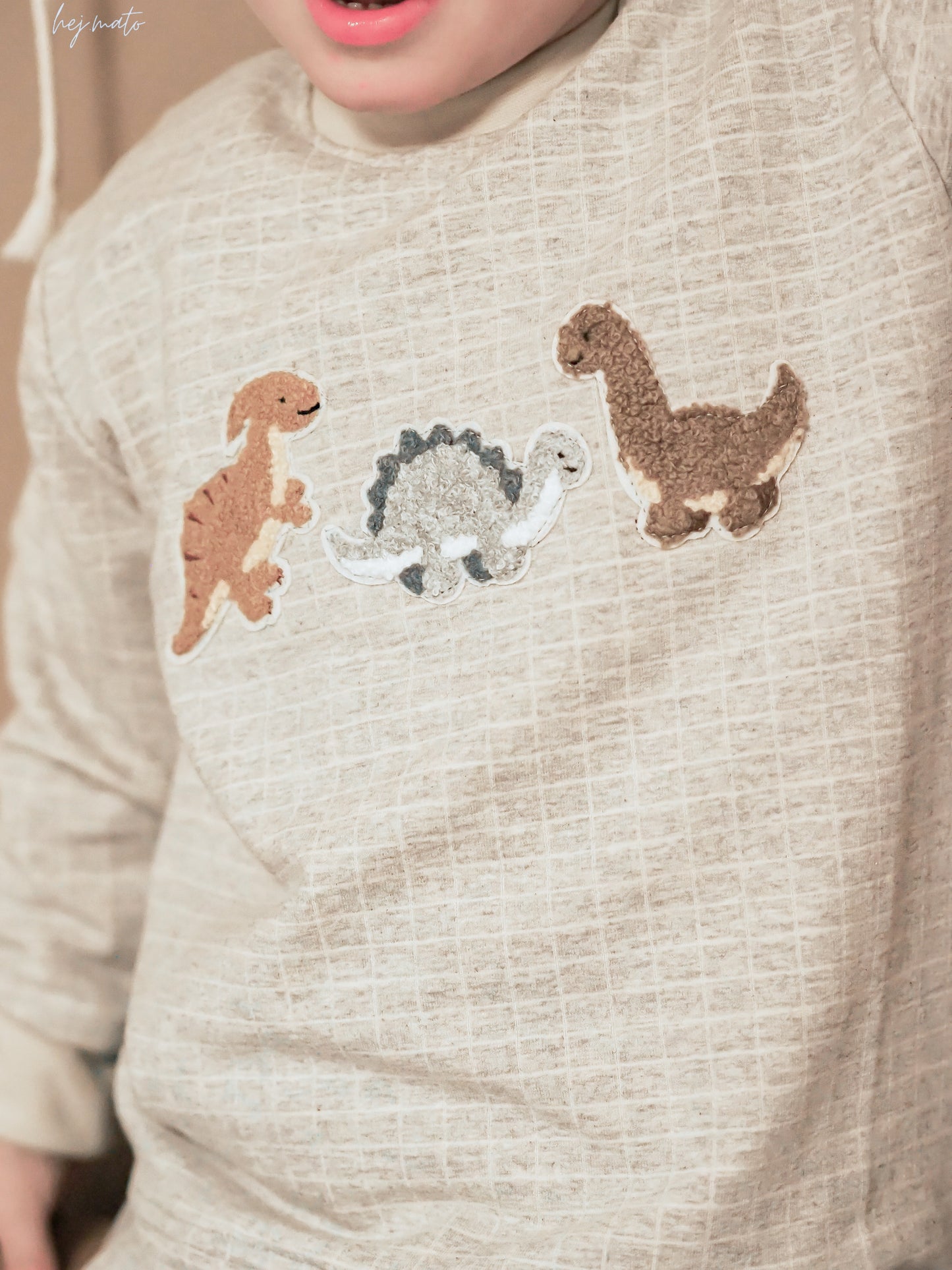 Chenille Patch: 3er Set Dinos