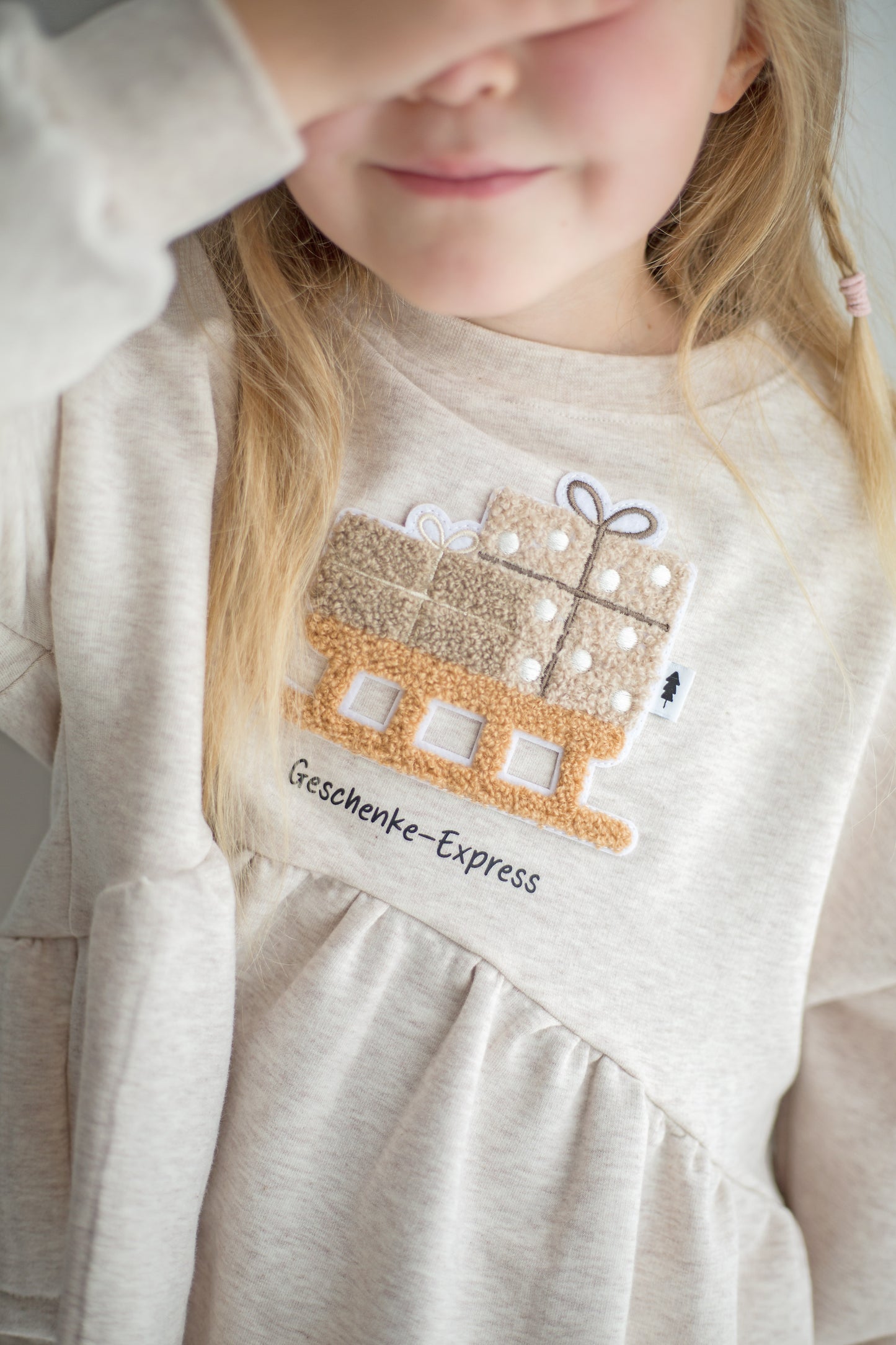 Chenille Patch: Geschenkeschlitten