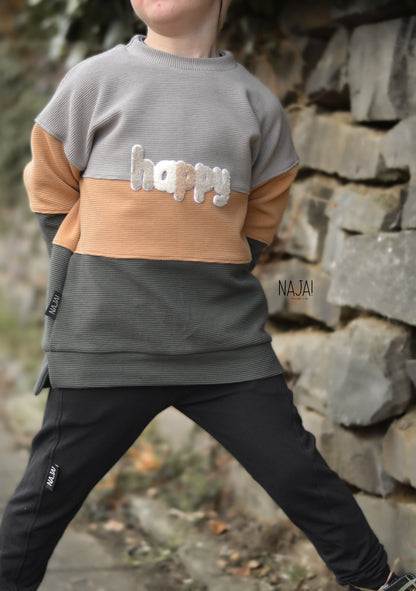 Chenille Patch: happy