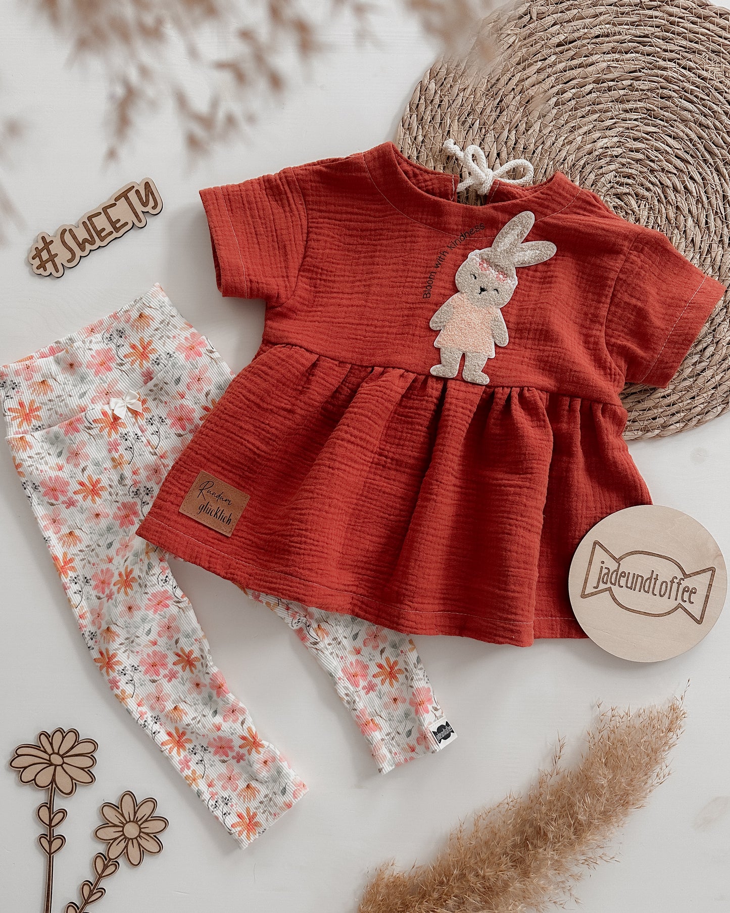 Chenille Patch: Frühlingshase