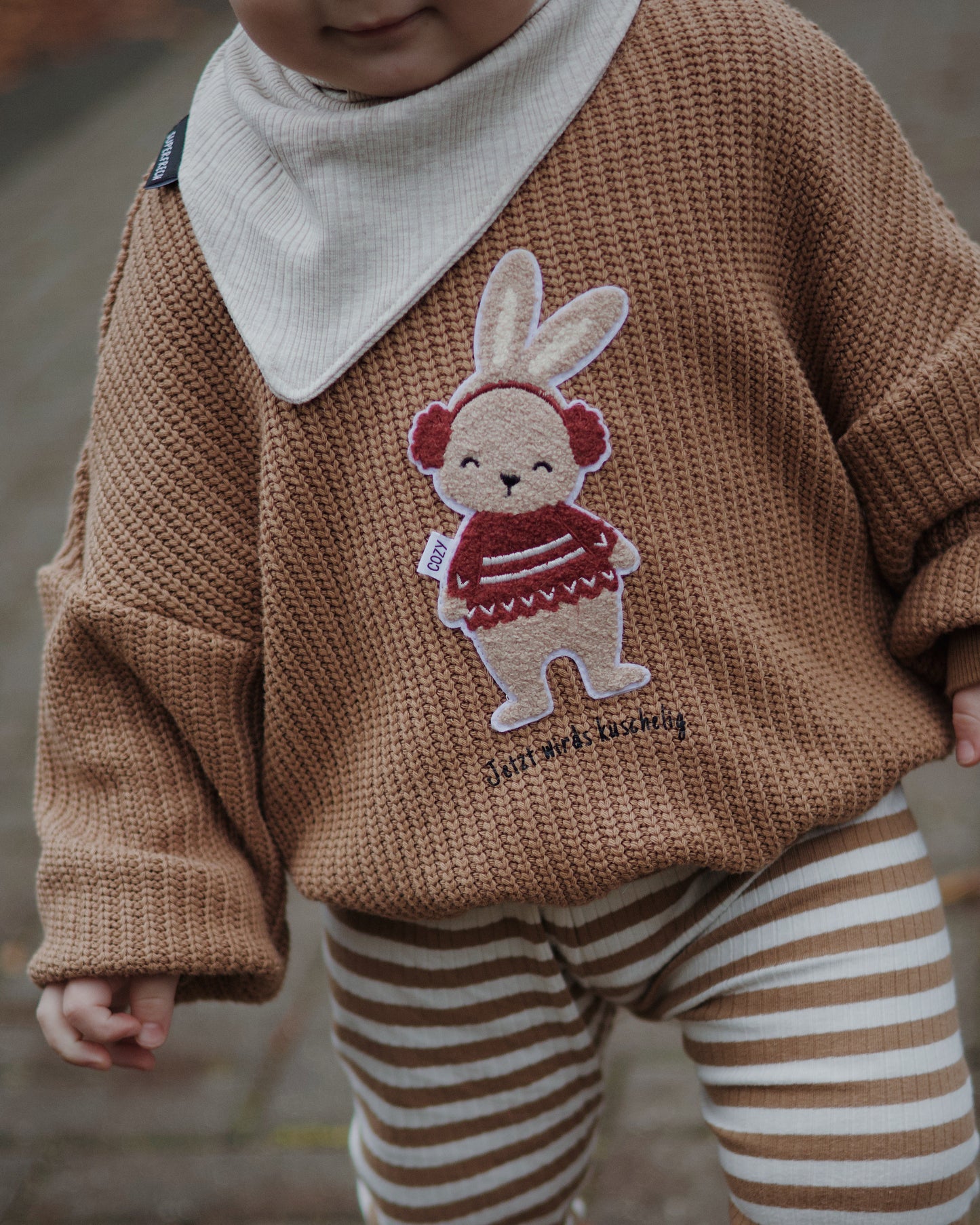 Chenille Patch: Winterhase